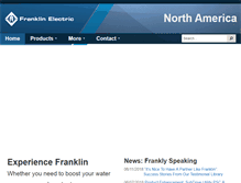 Tablet Screenshot of franklinwater.com